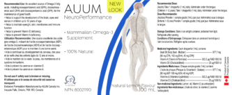Auum-NeuroPerformance Label