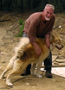 RJ Millar and his dog