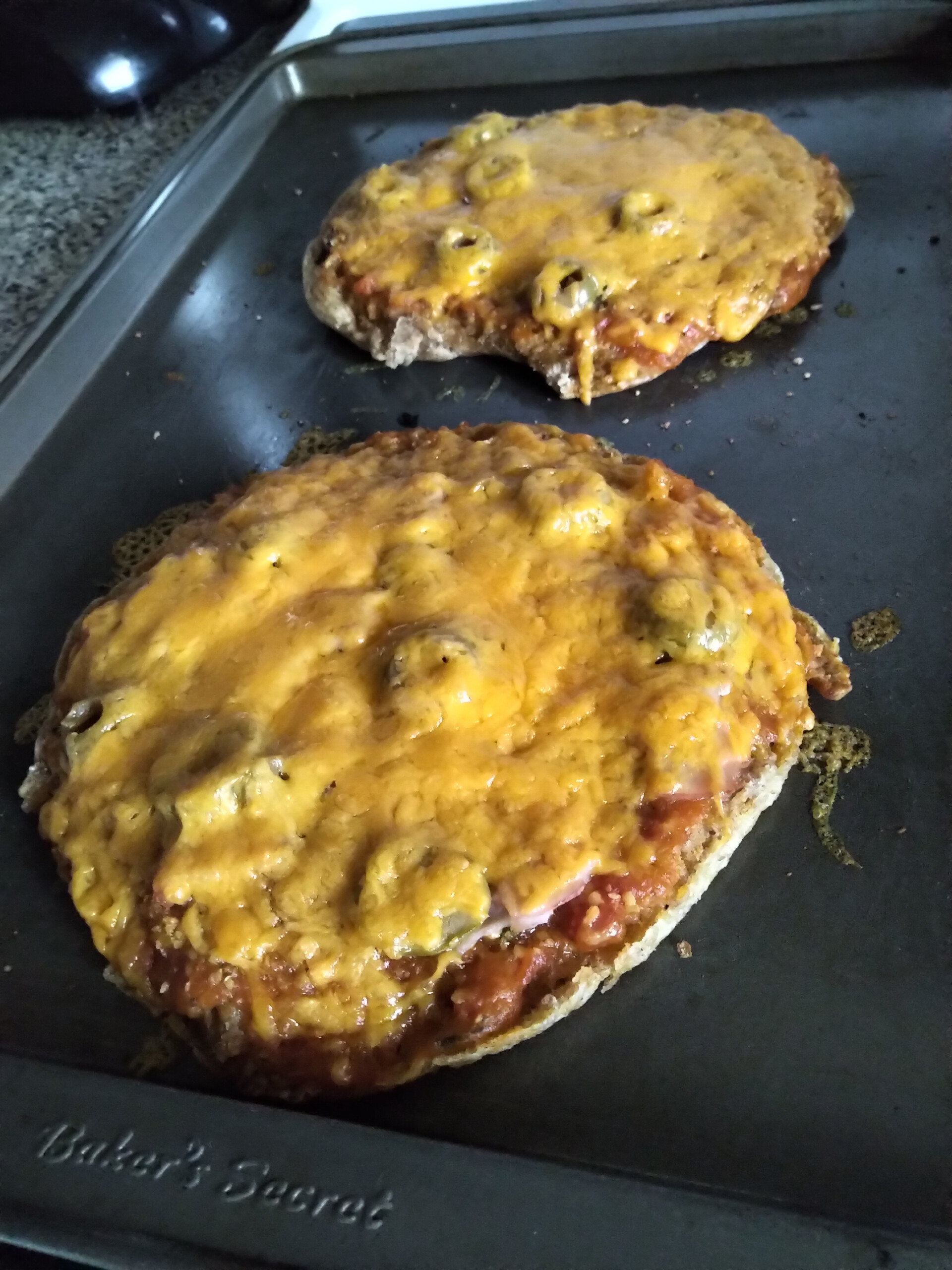 fried fermented bread pizzas