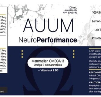 Auum Omega-3 NeuroPerformance ADHD Autism Cancer Heart_Health Cheryl_Millett For Your Better Health