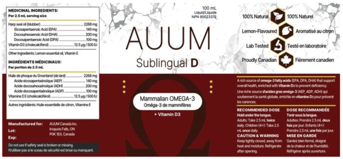 Auum_Omega_3 cancer inflammation heart diabetes vitamin D3 Cheryl_Millett For Your Better Health